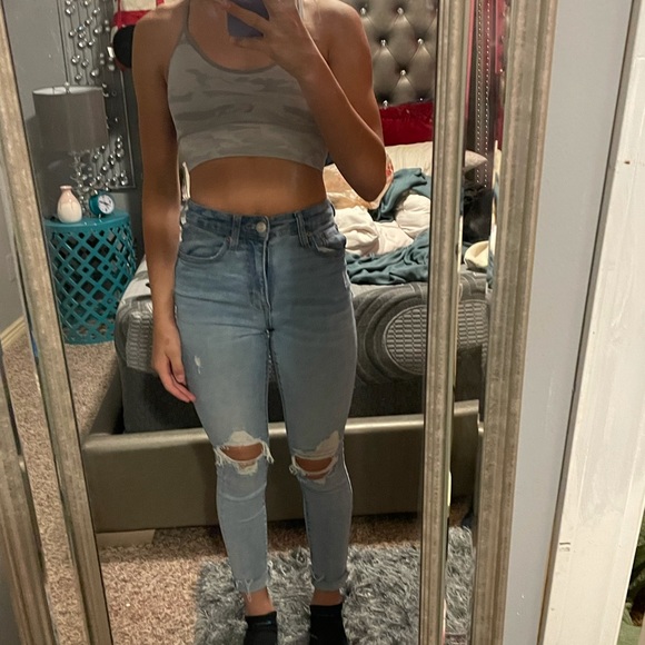 Aeropostale super high rise jeans waist 26 - Picture 2 of 4